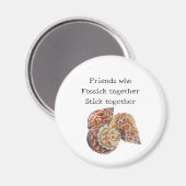 Seashell/Fossickers Magnet (Vorderseite/Rückseite)