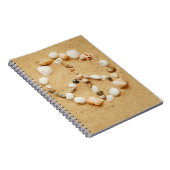 Seashell-Friedenszeichen-Notizbuch Notizblock (Rechte Seite)