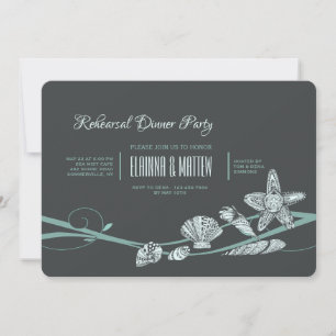 Seashell-Gemisch-Einladung Einladung