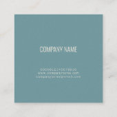 SEASHELL-GESCHÄFTSKARTE QUADRATISCHE VISITENKARTE (Rückseite)