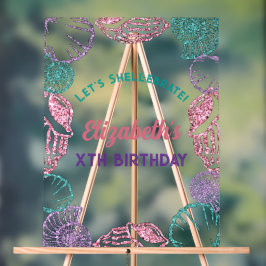 Seashell Girls Birthday Acrylschild