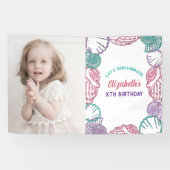 Seashell Girls Birthday Banner (Horizontal)