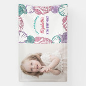 Seashell Girls Birthday Banner (Vertikal)