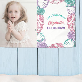 Seashell Girls Birthday Banner