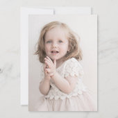 Seashell Girls Birthday Dankeskarte (Rückseite)