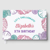 Seashell Girls Birthday Gästebuch (Vorderseite)