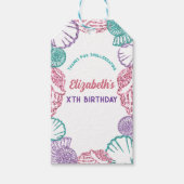 Seashell Girls Birthday Geschenkanhänger (Vorderseite)