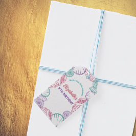 Seashell Girls Birthday Geschenkanhänger