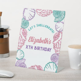 Seashell Girls Birthday Sockelschild