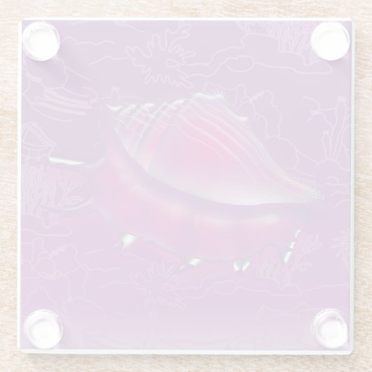 Seashell Glasuntersetzer (Rückseite)
