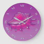 Seashell Große Wanduhr (Vorderseite)