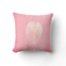 Seashell Heart Angel Wings - Pink Cloud