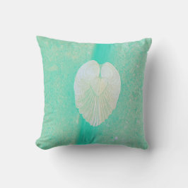 Seashell Heart Angel Wings - Tropic Awe Kissen
