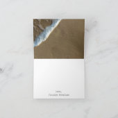 Seashell Heart Beach Brautparty Vielen Dank Dankeskarte (Innenseite)