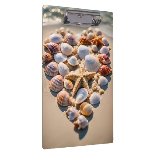 Seashell Heart Klemmbrett (Rechts)