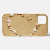 Seashell Heart mit Starfish Case-Mate iPhone Hülle (Rückseite (Horizontal))