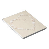 Seashell Heart mit Starfish Notizblock (angewinkelt)