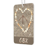 Seashell Heart Peace Sign OBX Beach NC Autolufterfrischer (Links)