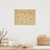 Seashell Heart Poster (Küche)