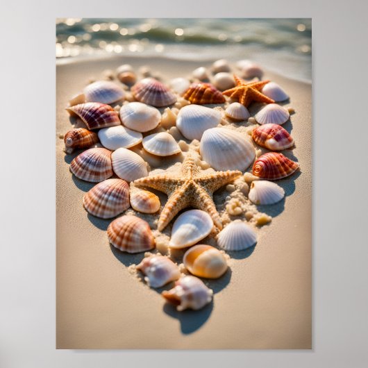 Seashell Heart Poster (Vorne)