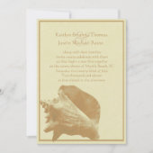 Seashell/ Hochzeit Einladung (Vorderseite)