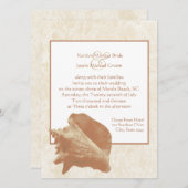 Seashell/ Hochzeit Einladung (Vorne/Hinten)