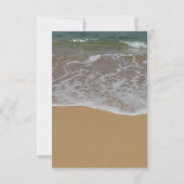 Seashell Hochzeit in Urlaubsort DIY UAWG RSVP Karte (Rückseite)