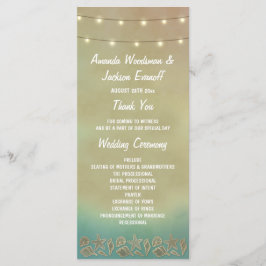 Seashell-Hochzeitsprogramme für das Tropische Star Programm