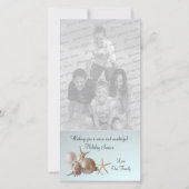 Seashell Holiday Greeting Feiertagskarte (Vorderseite)