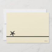 Seashell hütet Hochzeits-Einladung Einladung (Rückseite)