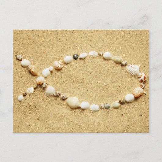 Seashell Ichthys Postkarte (Vorderseite)