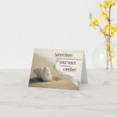 Seashell, Ihre Stimme bringt mich zu Komfort Karte (Gelbe Blume)