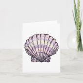 Seashell Illustration Karte (Vorderseite)