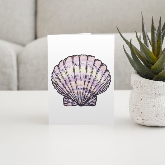 Seashell Illustration Karte