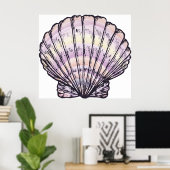 Seashell Illustration Poster (Heimbüro)