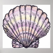 Seashell Illustration Poster (Vorne)
