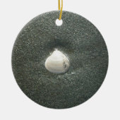Seashell im Sand: Ein salziges Souvenir Keramikornament (Vorne)