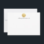Seashell Imitate Gold Foil | Ocean Wedding Advice Hinweiskarte<br><div class="desc">Seashell Imitate Gold Foil | Ocean Wedding Advice</div>