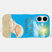 Seashell in Sand in Sunshine Case-Mate iPhone Hülle (Rückseite (Horizontal))