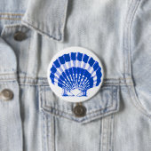 Seashell - Kobalt blau und weiß Button (Beispiel)