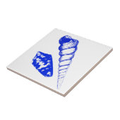 Seashell - Kobalt blau und weiß Fliese (Seite)