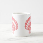 Seashell - Korallen rosa und weiß Kaffeetasse (Mittel)