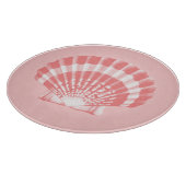 Seashell - Korallen rosa und weiß Schneidebrett (Ecke)