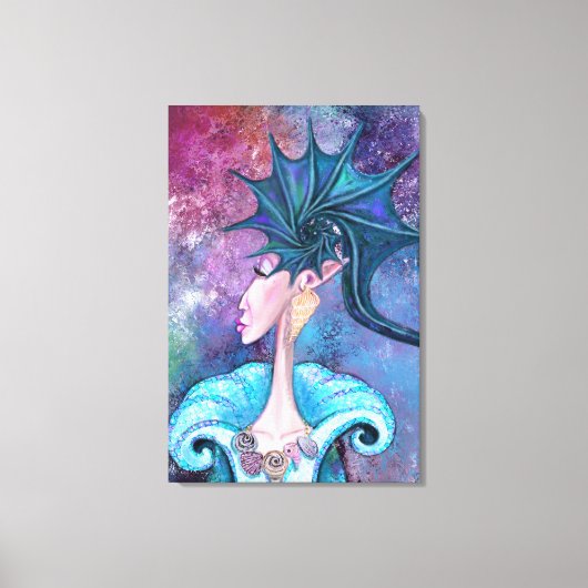 Seashell Lady Canvas Print - Malerei Leinwanddruck (Vorderseite)
