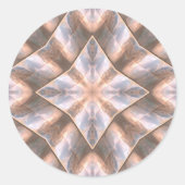 Seashell Layers Runder Aufkleber (Vorderseite)