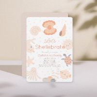 Seashell-Lebewesen Shellebrate Rosa 1. Geburtstag