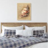 Seashell Leinwanddruck (Insitu (Schlafzimmer))