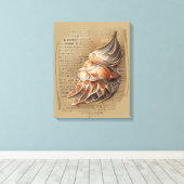Seashell Leinwanddruck (Insitu (Holzboden))
