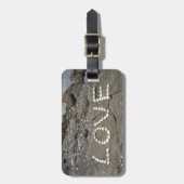 Seashell Liebe am Strand Gepäckanhänger (Vorderseite vertikal)