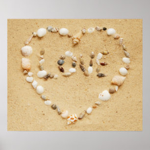 Seashell Liebe Poster